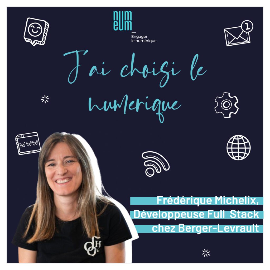 Frédérique Michelix, Développeuse Full Stack chez Berger-Levrault. Numeum TechTalks
